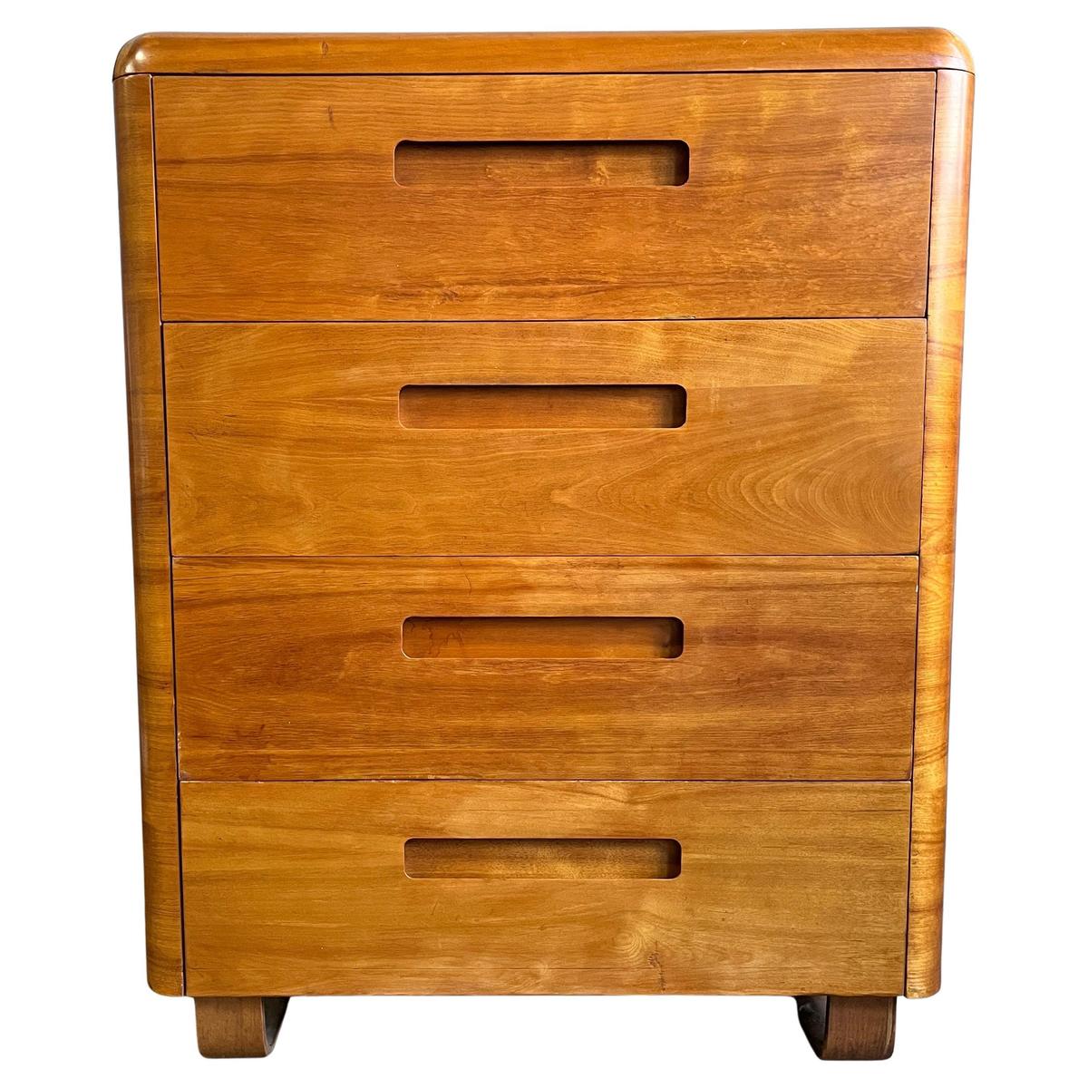 Beautiful Midcentury Chest of Drawers in Birchwood Paul Goodman for Plymold