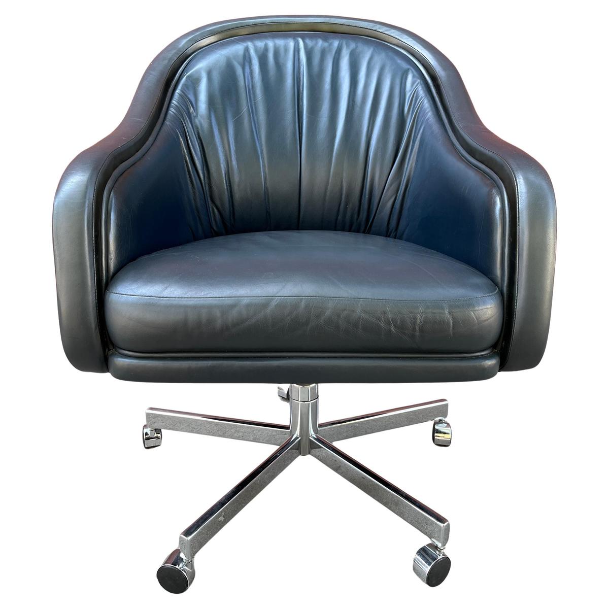 Leather Chairs by Ward Bennett for Bricket Associates (Several Available)