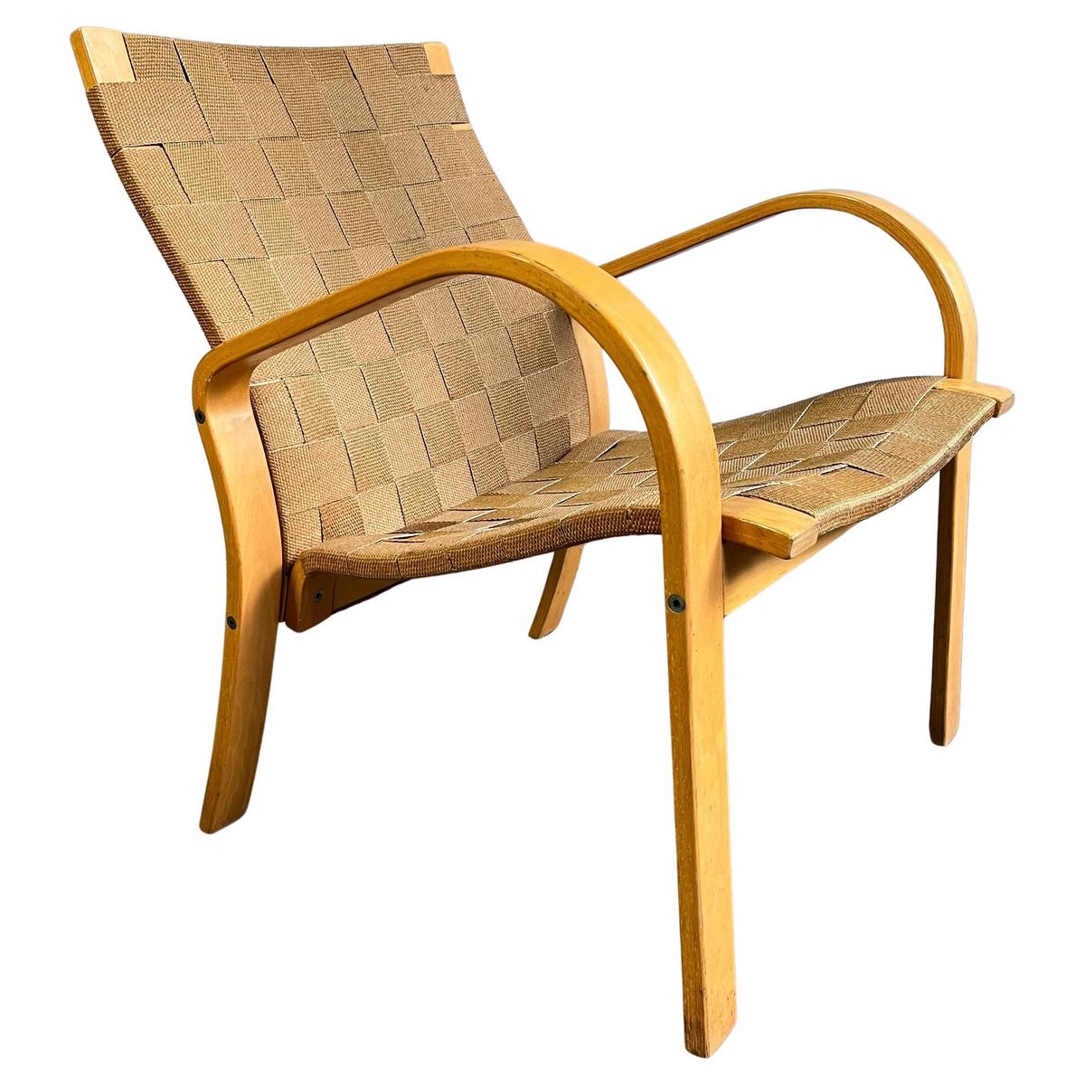 Midcentury Bruno Mathsson Style Bentwood Chair