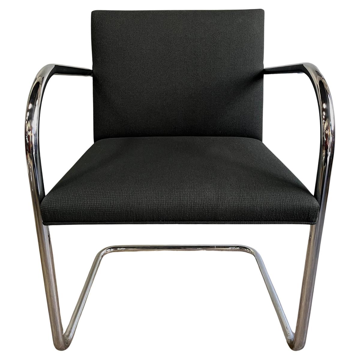 Midcentury Knoll Brno Chairs by Mies Van Der Rohe in Black