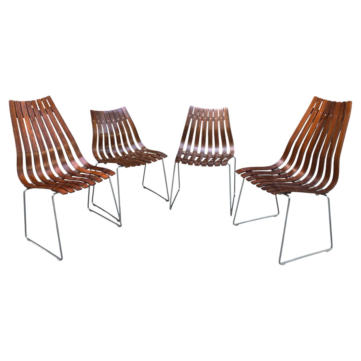 Midcentury Scandia Chairs by Hans Brattrud for Hove Mobler