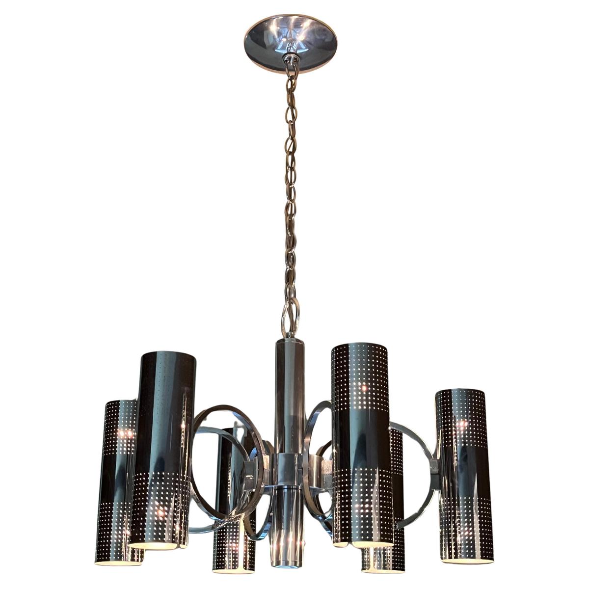 Sciolari Chrome 8 Arm Chandelier