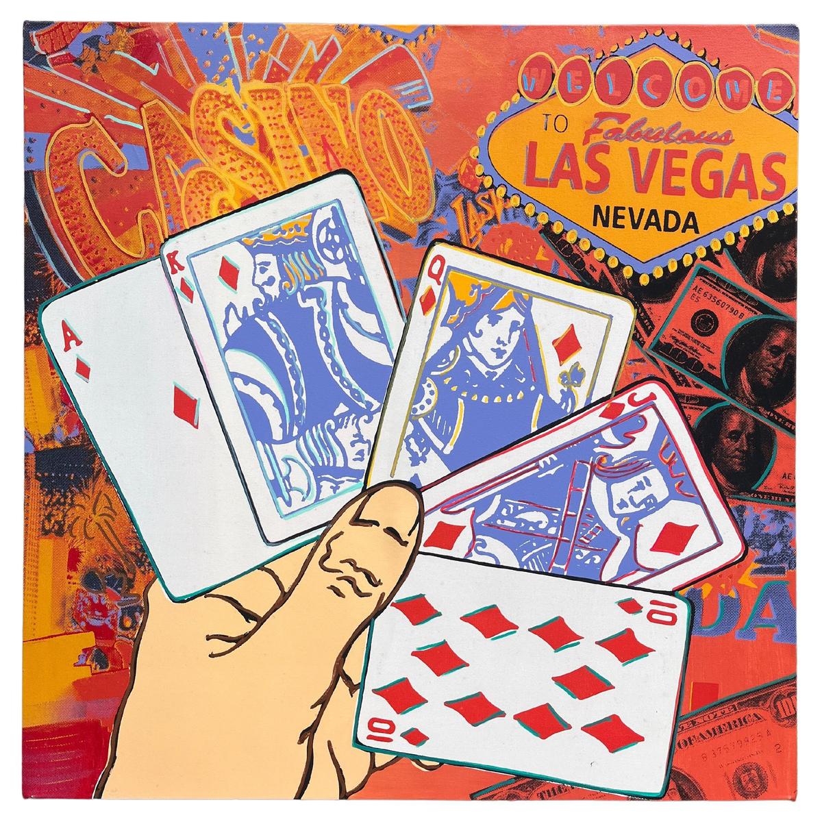 Steve Kaufman Welcome to Las Vegas Poker Pop Art Original Screenprint