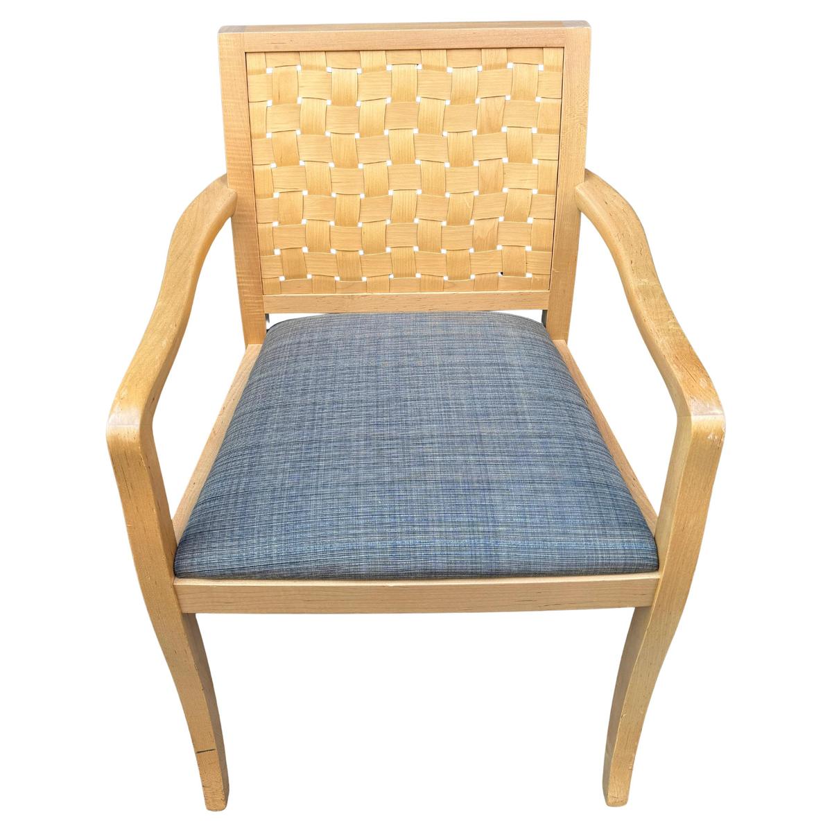 Superb Geiger Woven Back Easy Chair Rare Form