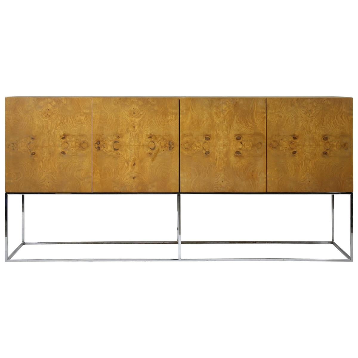 Mid-Century Milo Baughman for Thayer Coggin Floating Credenza in Burl