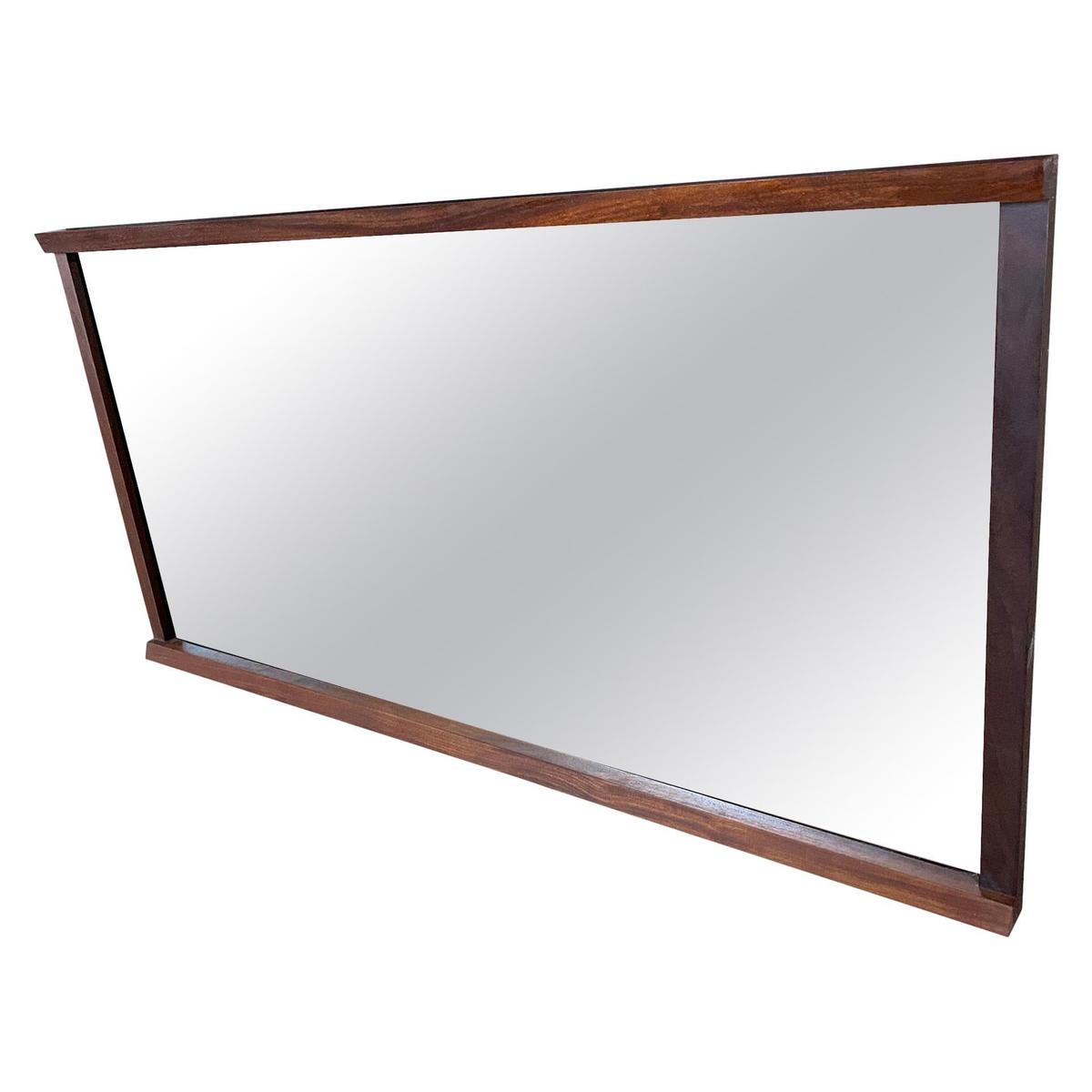 Midcentury Walnut Mirror with Tsugite Joint Very Beautiful Style of Nakashima